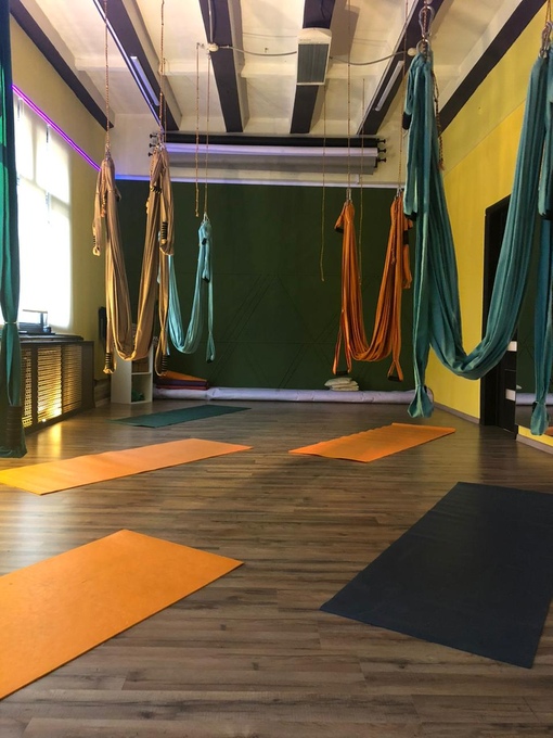 Meditation session in peaceful studio environment
