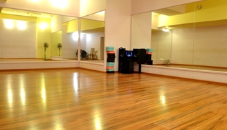 Group yoga class in bright welcoming studio
